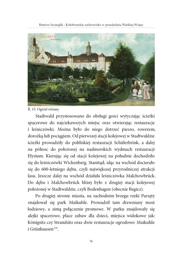 Bartosz Szczeglik Kołobrzeskie uzdrowisko w przededniu Wielkiej Wojny